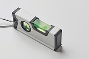 Mini magnetická hliníková vodováha, stříbrná