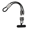 MONCALIER Multifunkční 65W nabíjecí a datový kabel, černá/šedá