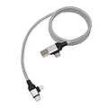 Nabíjecí a datový kabel, stříbrná