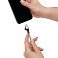 Nabíjecí a datový kabel, stříbrná