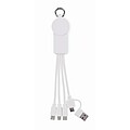 Nabíjecí type-C kabel 2v1, bílá