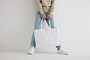 Nákupní taška Impact ze 145g recyklované bavlny AWARE™, bílá