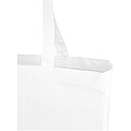 Nákupní taška z recyklované bavlny, bílá