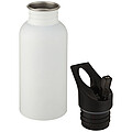 Nerezová láhev na pití s brčkem, 500ml, bílá