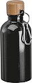 Nerezová láhev s karabinou 400 ml, černá