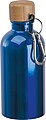 Nerezová láhev s karabinou 400 ml, modrá