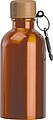 Nerezová láhev s karabinou 400 ml, oranžová