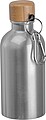 Nerezová láhev s karabinou 400 ml, šedá