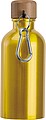 Nerezová láhev s karabinou 400 ml, žlutá