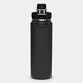 Nerezová termoska 600ml, s černým víčkem, černá