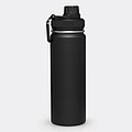 Nerezová termoska 600ml, s černým víčkem, černá
