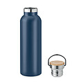 Nerezová termoska, 750ml s bambusovým víčkem, námořní modrá