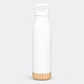 Nerezová termoska s bambusovým dnem, objem 500ml, bílá