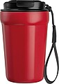 Nerezový cestovní termohrnek 350 ml, červená