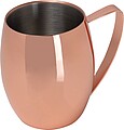 Nerezový hrnek s uchem 400 ml, růžová