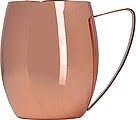Nerezový hrnek s uchem 400 ml, růžová