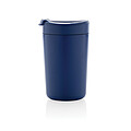 Nerezový hrnek s víčkem, 300 ml, královská modrá