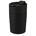 Nerezový termohrnek 180ml, s plastovým víčkem, černý