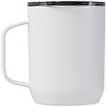 Nerezový termohrnek s uchem a plastovým víčkem, 350ml, bílý