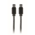 Opletený magnetický kabel, bilá/černá