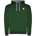 Pánská mikina s kapucí ROLY URBAN, zelená s šedými doplňky, XS