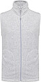 Pánská mikrofleecová vesta Kariban fleece vest men, sv. šedý melír, vel. S