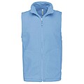Pánská mikrofleecová vesta Kariban fleece vest men, světle modrá, vel. 3XL