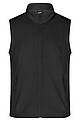 Pánská vesta James & Nicholson Promo softshell, černá, velikost S