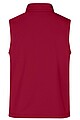 Pánská vesta James & Nicholson Promo softshell, červená/černá, velikost S
