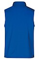 Pánská vesta James & Nicholson Promo softshell, královská modrá/námořní modrá, velikost S