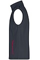 Pánská vesta James & Nicholson Promo softshell, tmavě šedá/červená, velikost S