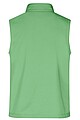 Pánská vesta James & Nicholson Promo softshell, zelená/námořní modrá, velikost S