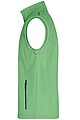 Pánská vesta James & Nicholson Promo softshell, zelená/námořní modrá, velikost S