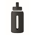 PARLA Láhev z borosilikátového skla 600 ml, černá