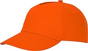 Pětipanelová bavlněná kšiltovka Feniks, oranžová
