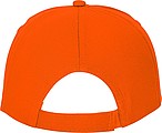 Pětipanelová bavlněná kšiltovka Feniks, oranžová