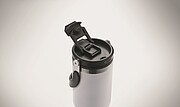 PITESTI Dvoustěnný XXL hrnek z recyklované nerezové oceli, 850 ml, bílá