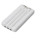 Plastová powerbanka 10 000 mAh, bílá