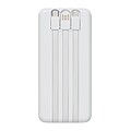 Plastová powerbanka 10 000 mAh, bílá