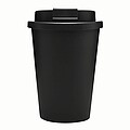 Plastový dvouvrstvý hrnek s víčkem, 300ml, černý