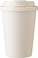 Plastový kelímek s víčkem na pití, 350ml, béžový
