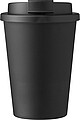 Plastový kelímek s víčkem na pití, 350ml, černý