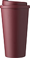 Plastový kelímek s víčkem na pití 475ml, vínová