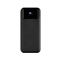 Powerbanka 10000mAh s integrovanými kabely z RCS plastu, černá