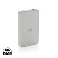 Powerbanka 5000mAh s bezdrátovým nabíjením, bílá