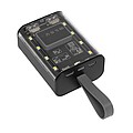 Powerbanka 6000mAh s integrovanými kabely a světlem