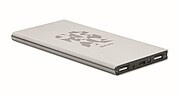 Powerbanka 8000 mAh, stříbrná