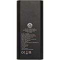 Powerbanka na notebook z recyklovaného hliníku s kapacitou 20 000 mAh a výkonem 70 W, černá