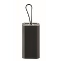 Powerbanka z recyklovaného hliníku 20.000 mAh, černá