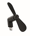 Přenosný ventilátor USB-C, černá